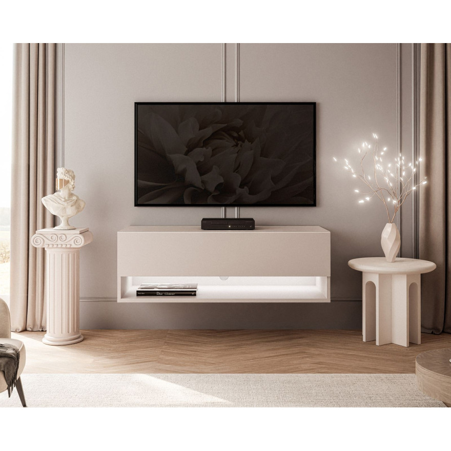 Szafka wisząca RTV CALANTE 90 cm z oświetleniem LED