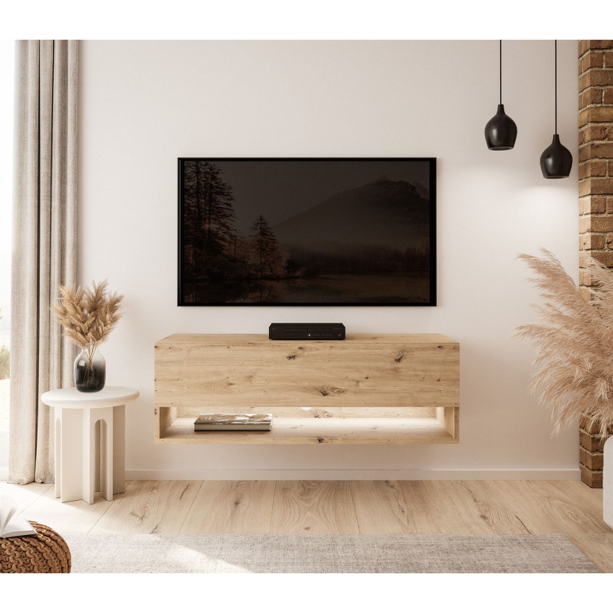 Szafka wisząca RTV CALANTE LOFT z oświetleniem LED