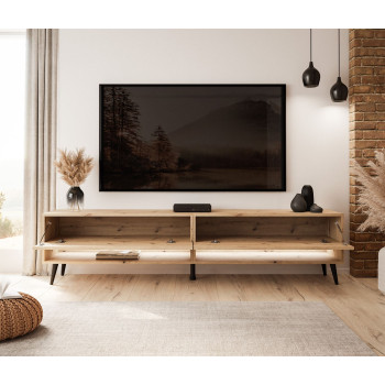 Szafka RTV CALANTE LOFT 180 cm z oświetleniem LED