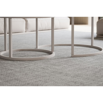 Zestaw Stolików Kawowych CIRI 2w1 GLASS KASZMIR