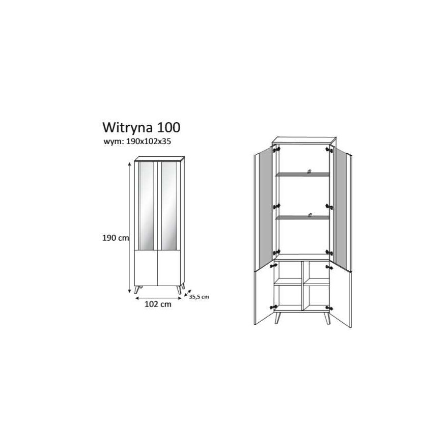 Witryna LIME 100 wysoki połysk