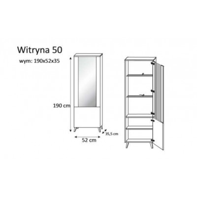 Witryna LIME 50 wysoki połysk