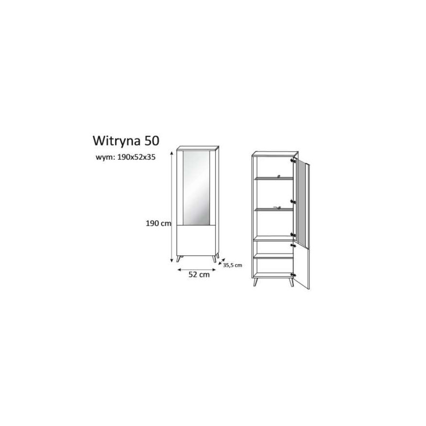 Witryna LIME 50 wysoki połysk