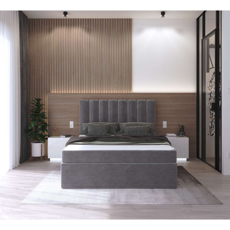 Łóżko kontynentalne ____ z materacem