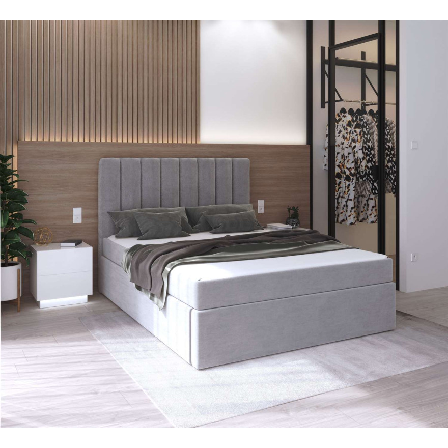 Łóżko kontynentalne ____ z materacem