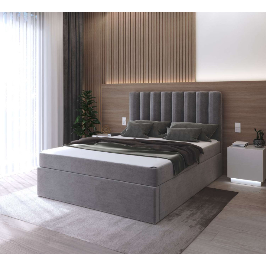 Łóżko kontynentalne ____ z materacem