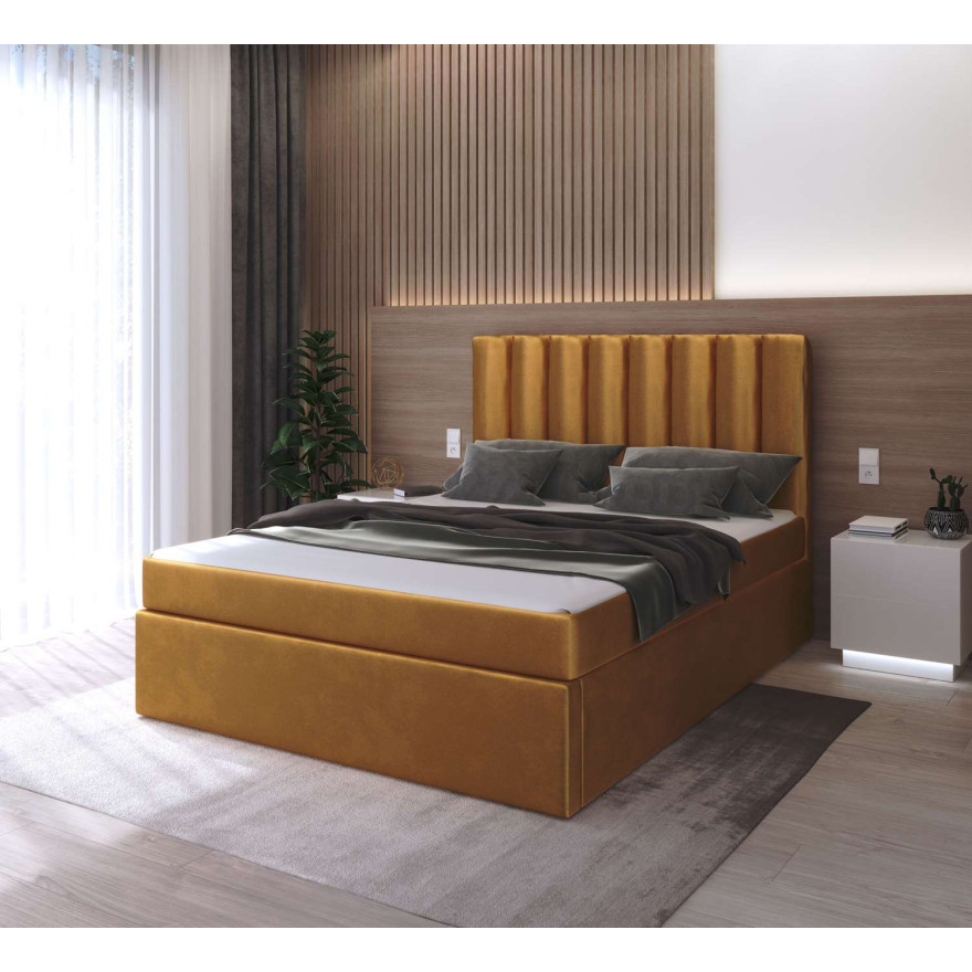 Łóżko kontynentalne ____ z materacem