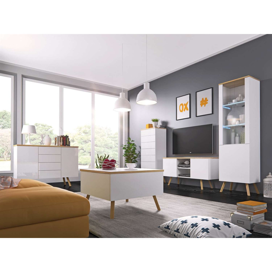 Szafka pod telewizor LIME wysoki połysk