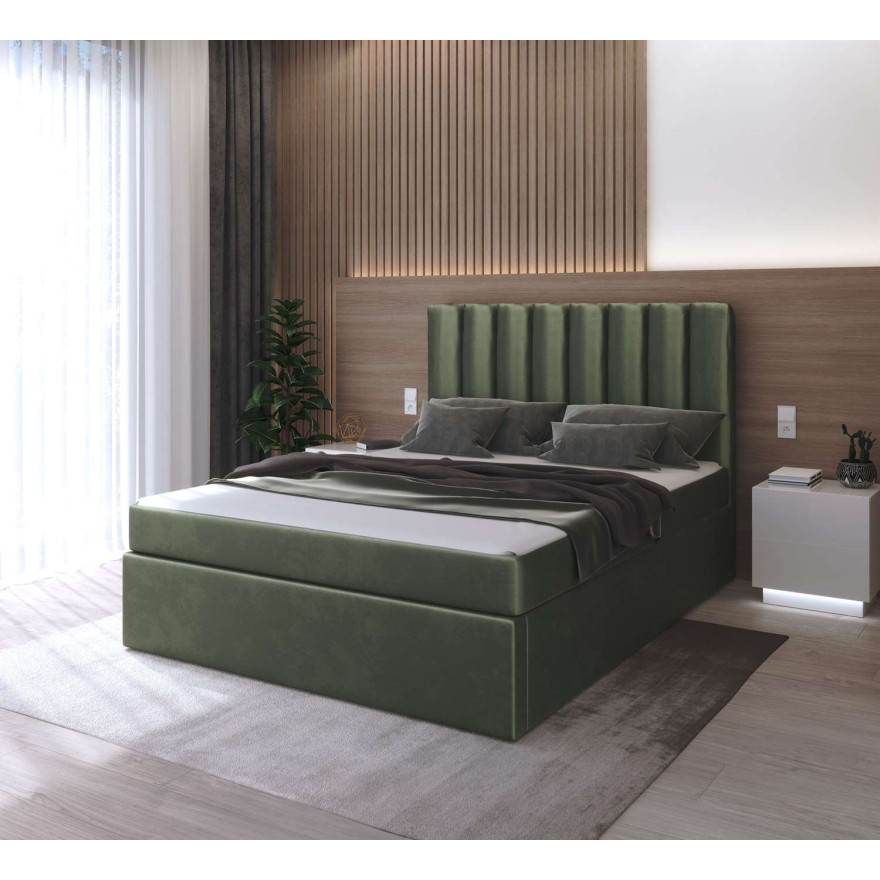 Łóżko kontynentalne ____ z materacem