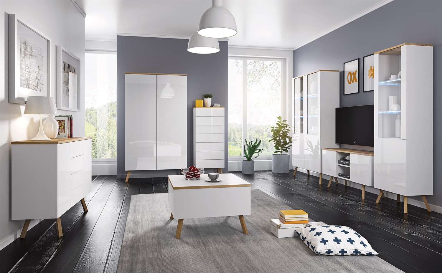 Komoda LIME 50 wysoki połysk