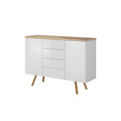 Komoda z szufladami LIME 115 wysoki połysk