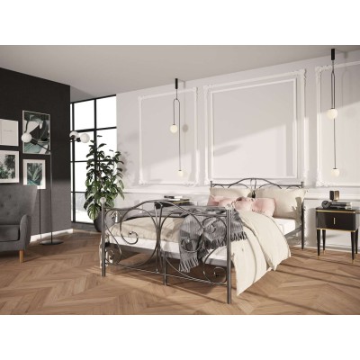 Łóżko metalowe LEA