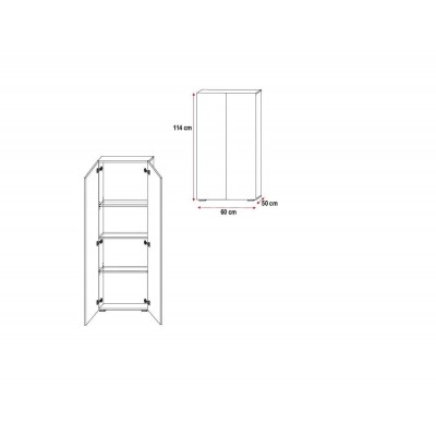 Łóżko piętrowe dziecięce RAJ 5 wysoki połysk