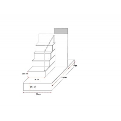 Łóżko piętrowe dziecięce RAJ 5 wysoki połysk