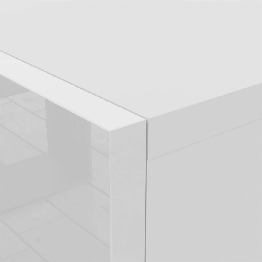 Szafka RTV COLGANTE 100 - Biały wysoki połysk