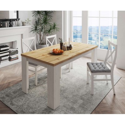 Stół nierozkładany VINCI 160 cm sosna andersen dąb wotan