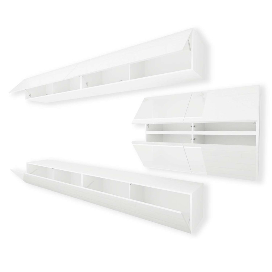 Meblościanka COLGANTE + LED wysoki połysk