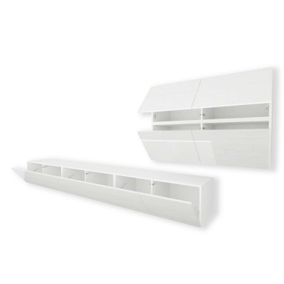 Meblościanka COLGANTE VI + LED wysoki połysk