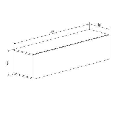 Meblościanka COLGANTE VII LED wysoki połysk