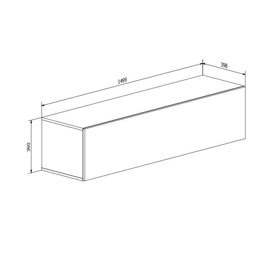 Meblościanka COLGANTE VII LED wysoki połysk