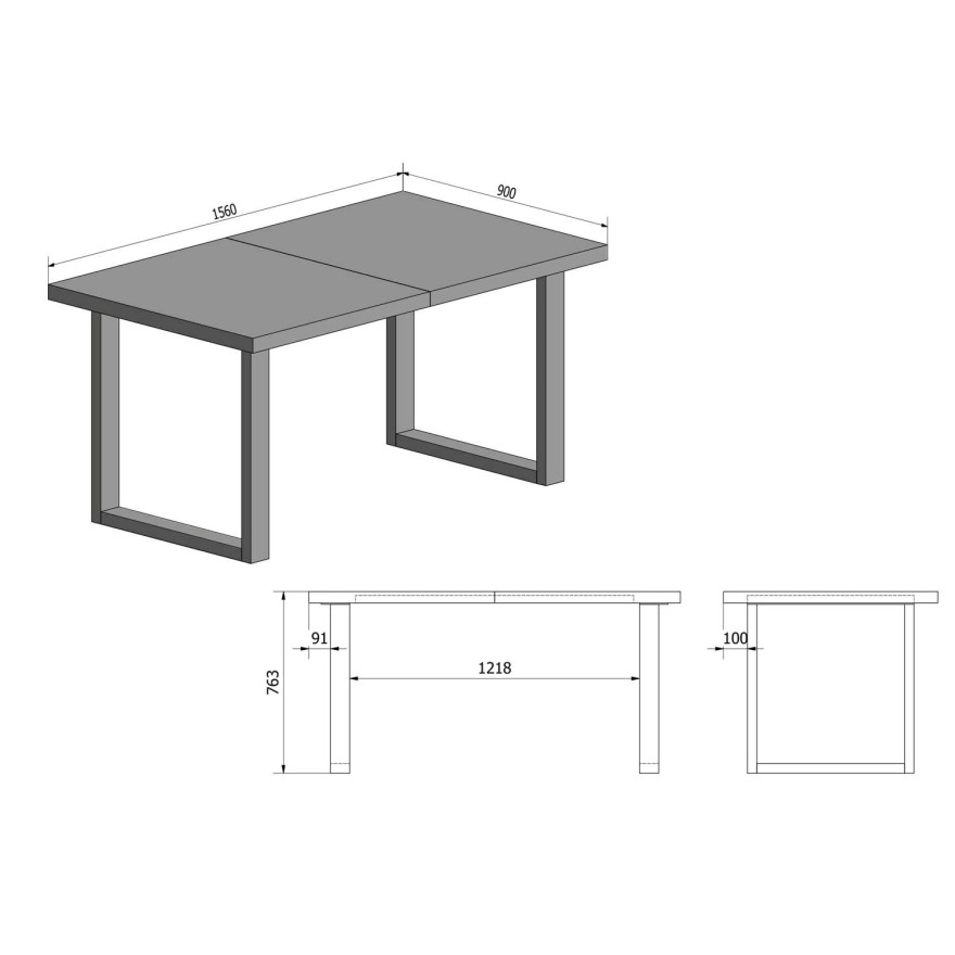 Zestaw mebli do jadalni ART FUERTE - O dąb wotan Zestaw mebli do jadalni ART FUERTE - O dąb wotan