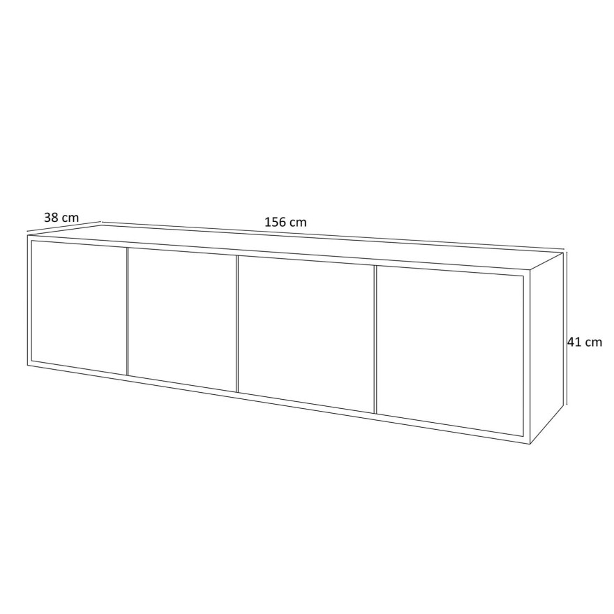 Szafka wisząca RTV SANAYI dąb artisan Szafka wisząca RTV SANAYI dąb artisan