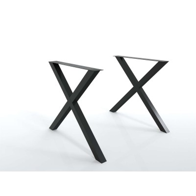 Nogi metalowe X do stołu profil 60x40 mm