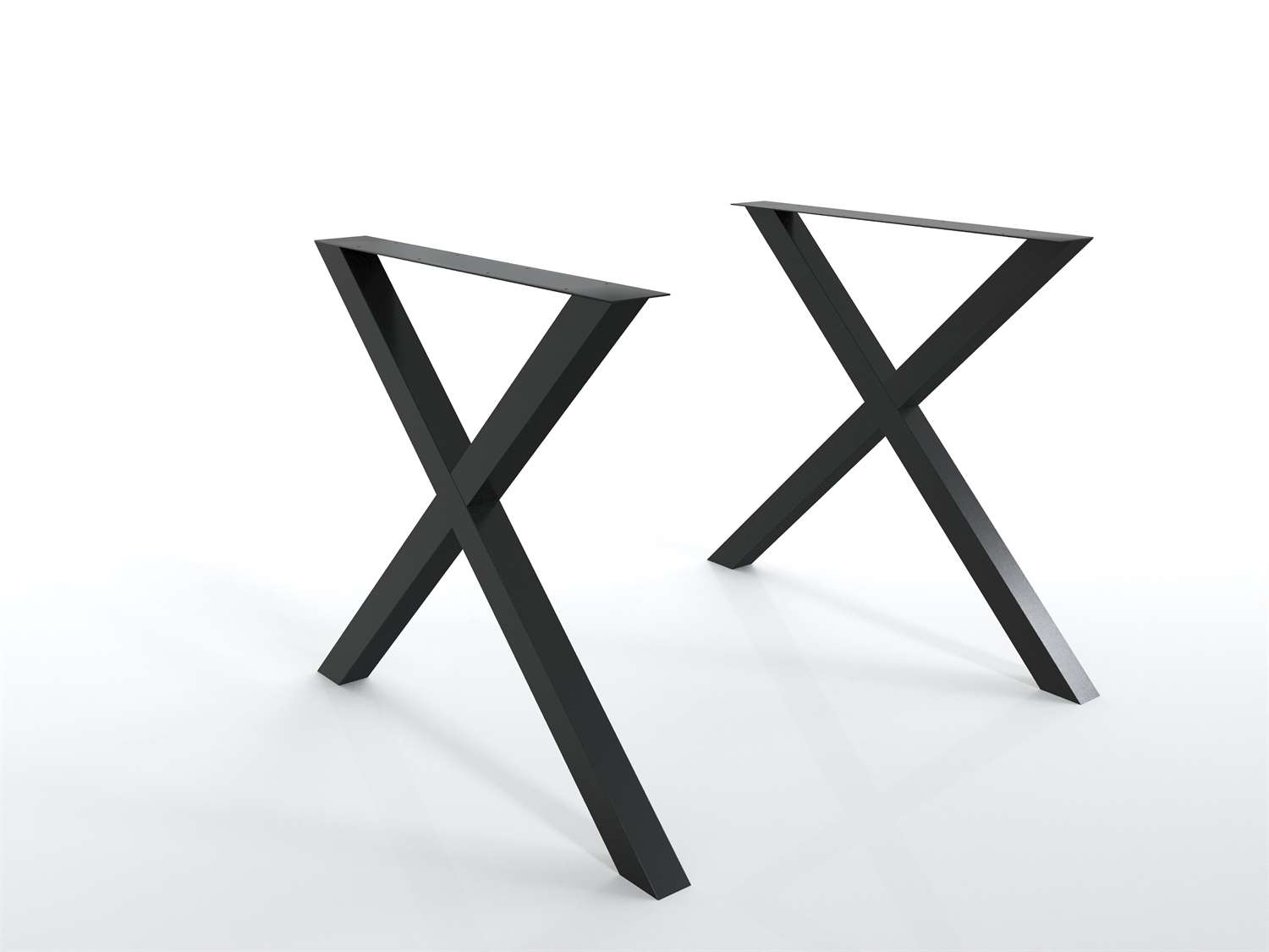 Nogi metalowe X do stołu profil 60x40 mm