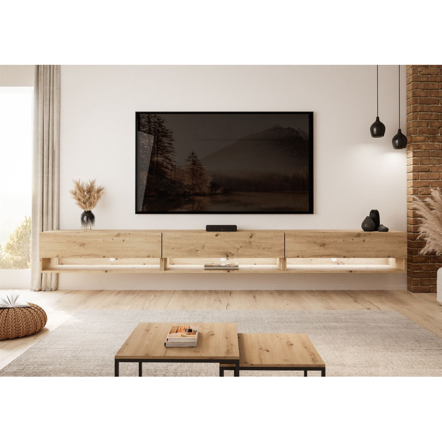 Szafka wisząca RTV CALANTE LOFT 270 cm