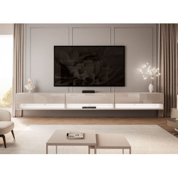 Szafka wisząca RTV CALANTE 270 cm z oświetleniem LED