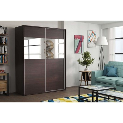 Szafa S10 z lustrem i drzwiami przesuwnymi Szafa S10 z lustrem i drzwiami przesuwnymi