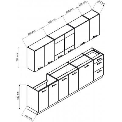 Kuchnia VIKA biały połysk
