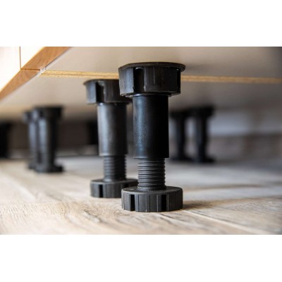 Szafka kuchenna dolna KLARA D80 grafit dąb artisan