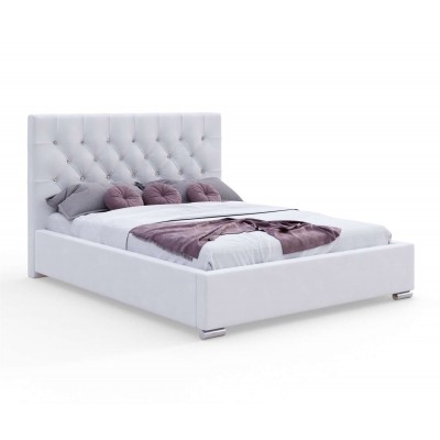 Łóżko tapicerowane GLAMOUR z kryształkami 160x200 Madryt 920