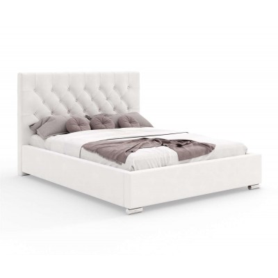 Łoże tapicerowane GLAMOUR II z guzikami 180x200 cm tkanina Arizona