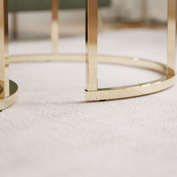 Zestaw okrągłych stolików kawowych 2w1 OASIS