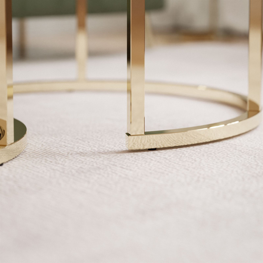 Zestaw okrągłych stolików kawowych 2w1 OASIS