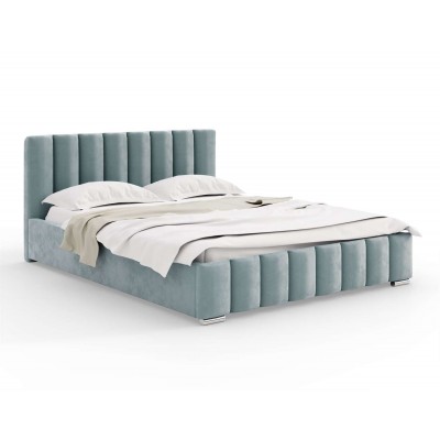 Łóżko tapicerowane NOEMI z pojemnikiem 160x200 cm French Velvet 679