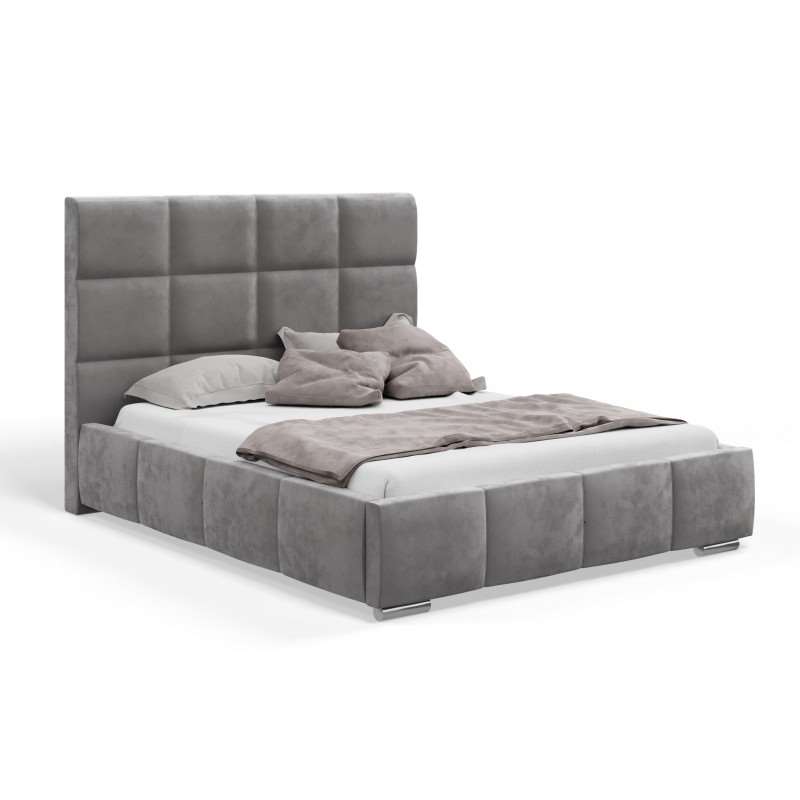 Łóżko tapicerowane SARA wysoki zagłówek 180x200 cm Venus Velvet 2929