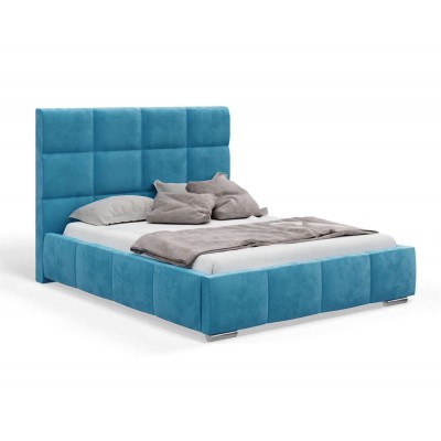 Łóżko tapicerowane SARA wysoki zagłówek 180x200 cm Jasmine 21333