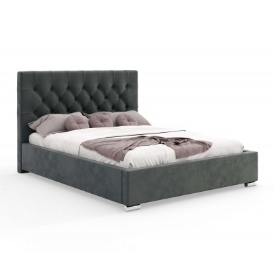 Łoże tapicerowane GLAMOUR II z guzikami 180x200 cm Madryt 920