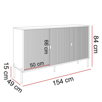Komoda trzydrzwiowa DALIA 3D