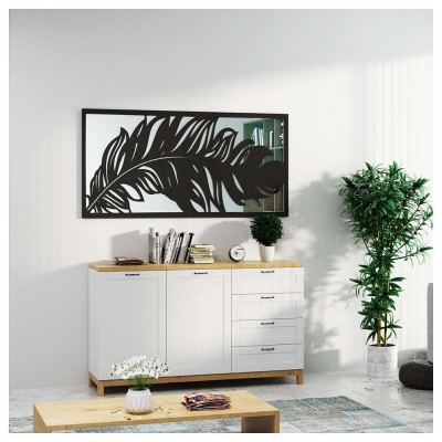 Prostokątne lustro ażurowe PLUME