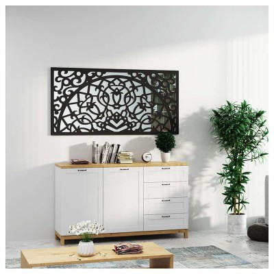 Prostokątne lustro ażurowe LISMORE