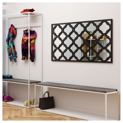 Prostokątne lustro ażurowe MAROCO