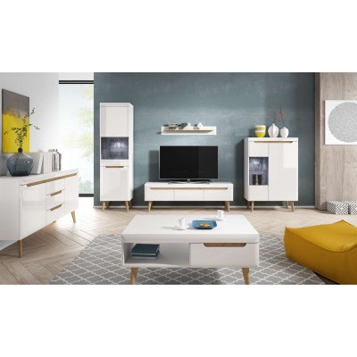 Szafka RTV NORDICA 160 - wysoki połysk Szafka RTV NORDICA 160 - wysoki połysk