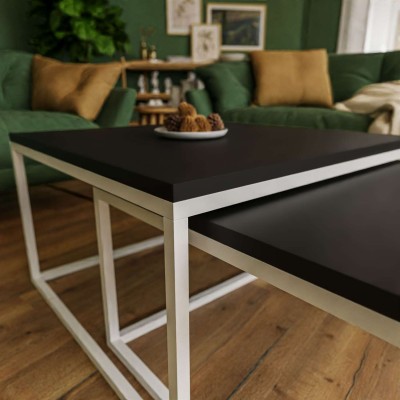 Ława Yoshi 2w1 stolik kawowy czarny mat