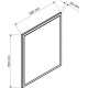 Lustro wiszące WENECJA 60 cm