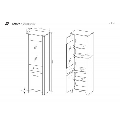 Witryna wysoka SANDI Witryna wysoka SANDI