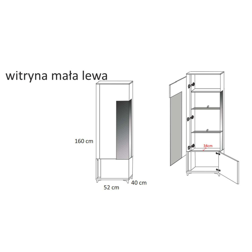 Witryna MARCO 50/160 - wysoki połysk